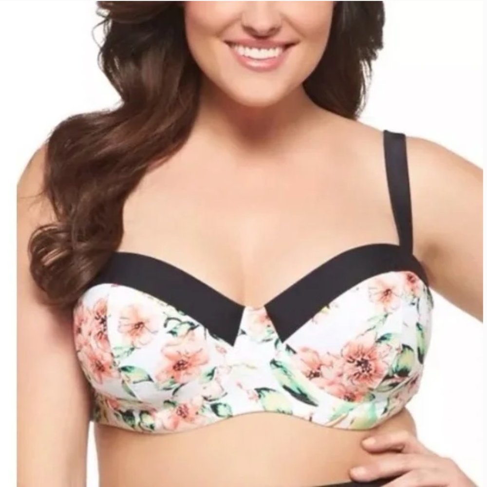 Ava & Viv Floral Bikini Swim Top